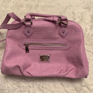 Juicy Couture faux leather satchel purse